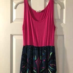 Colorful, tank top maxi dress